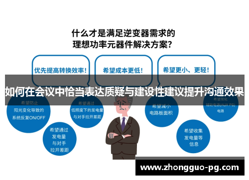 如何在会议中恰当表达质疑与建设性建议提升沟通效果
